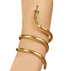 Bracelet Serpent Doré / Bracelet serpent Cléopâtre Or / La Maison Du Déguisement