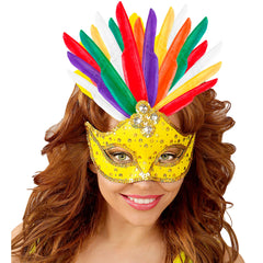 Sachet de 12 Plumes Indien Multicolores / 12 plumes Indienne Multicolores / La Maison Du Déguisement