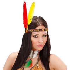Bandeau Indien à plumes / Serre tête Cheyenne à plumes / La Maison Du déguisement