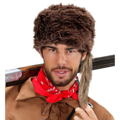Chapeau Trappeur Peluche / Toque De Davy Crockett / La Maison Du Déguisement