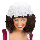 Bonnet Serveuse Médiévale Blanc / Coiffe Charlotte / Charlotte Coton Blanc / La Maison Du déguisement