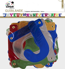 Guirlande Joyeux Anniversaire / Guirlande Anniversaire multicolore / La Maison Du Déguisement
