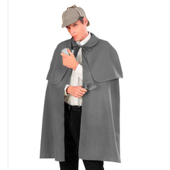 Déguisement Cape Sherlock Holmes / Manteau Détective Gris / La Maison Du Déguisement