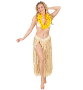 Jupe Hawaïenne en raphia naturel / Jupe Hawaï en raphia / la Maison Du déguisement