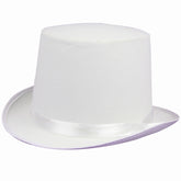 Chapeau Haut De Forme Blanc / Chapeau Rocambole Blanc / La Maison Du Déguisement