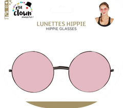 Lunettes party Hippie GM Rose / Lunettes Lennon GM Rose / Lunettes Hippie GM Rose / La Maison Du Déguisement