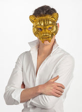 Masque VIP Dorée / Masque Lion Or / La Maison Du déguisement