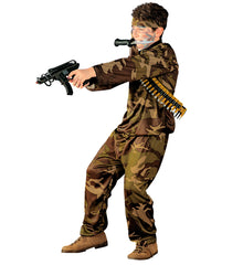 Déguisement Militaire Camouflage Enfant / Costume Soldat Militaire Enfant / La Maison Du Déguisement