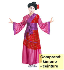 Déguisement Kimono Japonaise Enfant / Costume Geisha Fille Rouge / La Maison Du Déguisement