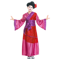 Déguisement Kimono Japonaise Enfant / Costume Geisha Fille Rouge / La Maison Du Déguisement