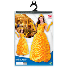 Déguisement Princesse Belle / Costume Reine De Beauty jaune / La Maison Du Déguisement