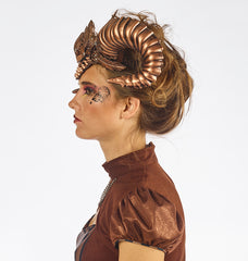 Serre tête Cornes Bronze Luxe / Cornes Steampunk Bronze Luxe / La Maison Du Déguisement