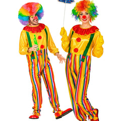 Location Déguisement Combinaison Clown Multicolore Adulte / Location Costume Circus Clown Multicolore / La Maison Du déguisement