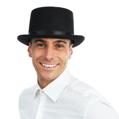 Chapeau Haut de Forme Noir / Chapeau Rocambole Noir / La Maison Du Déguisement