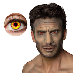 Lentilles fantaisie journalière Orc / Paire lentilles de semaine Orc / La Maison Du Déguisement