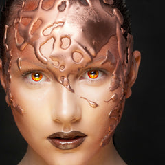 Lentilles fantaisie journalière Orc / Paire lentilles de semaine Orc / La Maison Du Déguisement