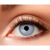 Lentilles fantaisie journalière Blanc Glacé / Paire lentilles de semaine Vampire / La Maison Du Déguisement