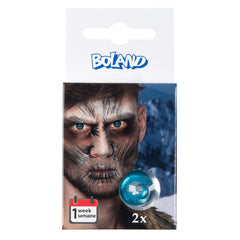 Lentilles fantaisie Bleu Roi de Glacé / Lentilles Semaine Roi de glace Bleu / La Maison Du Déguisement