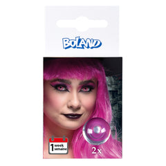 Lentilles fantaisie journalière Rose / Paire lentilles de semaine Sorcière Rose / La Maison Du Déguisement