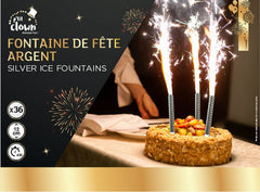 Fontaine des Glaces Argent / Fontaine de Fête 12 CM / La Maison Du Déguisement