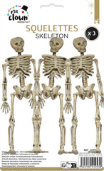 Mini Squelettes à Suspendre Lot De 3 / Set De 3 Squelettes / La Maison Du Déguisement