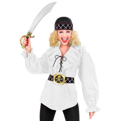 Déguisement Chemise Pirate Blanc / Costume Chemise Renaissance Blanc / Chemise Pirate Corsaire / La maison Du déguisement