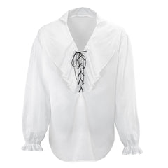 Déguisement Chemise Pirate Blanc Homme / Costume Chemise Renaissance Blanc Homme / Chemise Pirate Corsaire / La maison Du déguisement