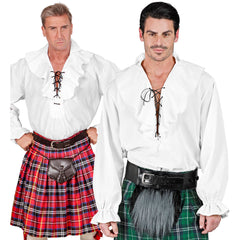 Déguisement Chemise Pirate Blanc Homme / Costume Chemise Renaissance Blanc Homme / Chemise Pirate Corsaire / La maison Du déguisement