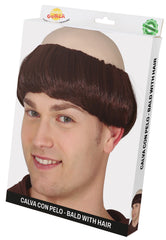 Crâne de moine / Perruque Moine / Calvitie avec cheveux moine / La Maison Du Déguisement