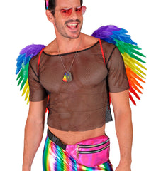 Sac Ceinture Holographique Rose / Banane Années 80 Hologramme Rose / La maison Du Déguisement