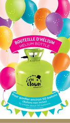 Bouteille Hélium pour gonflage de ballons (50 Ballons) / A Bouteille Helium pour gonfler 50 ballons / La Maison du Déguisement