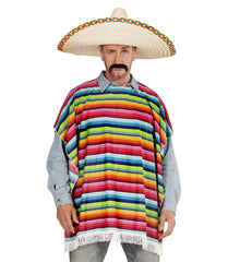 Déguisement Poncho Mexicain Multi Couleurs / Costume Poncho Mexican Arc en Ciel / La Maison du Déguisement