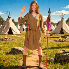 Déguisement Indienne Enfant / Costume Cheyenne Enfant / La Maison Du Déguisement