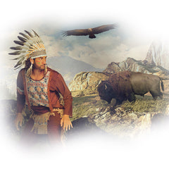 Coiffe Chef Indien Sage Luxe / Coiffe Chef indien vieux sage / La Maison Du Déguisement