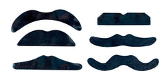Moustaches Noir Lot De 6 / 6 Moustaches Noires / La Maison Du Déguisement