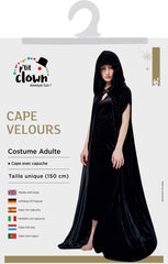 Cape Velours Avec Capuche Noir / La Maison Du Déguisement