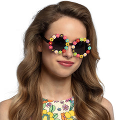 Lunettes Fleurs party Celeste / Lunettes Hippie Celeste fleurs / La Maison Du Déguisement