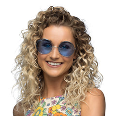 Lunettes party Hippie GM Bleu / Lunettes Lennon GM Bleu / Lunettes Hippie GM Bleu / La Maison Du Déguisement