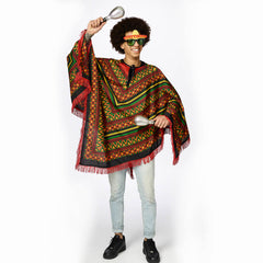 Déguisements Poncho Mexicain multicolore / Costume Poncho Mexicain multicolore / La Maison du Déguisement