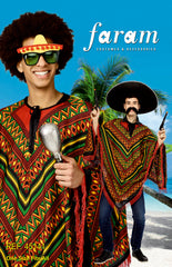Déguisements Poncho Mexicain multicolore / Costume Poncho Mexicain multicolore / La Maison du Déguisement