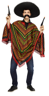 Déguisements Poncho Mexicain multicolore / Costume Poncho Mexicain multicolore / La Maison du Déguisement