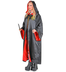 Déguisement Cape Apprenti Magicien / Costume Cape Sorcier / Cape Harry Potter Noir et Rouge / La Maison Du Déguisement