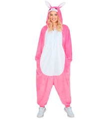 Déguisement Pyjama Kigurumi Lapin Rose Adulte / Costume Combinaison en Peluche Palin / La Maison Du Déguisement