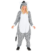 Location Déguisement Pyjama Kigurumi Zèbre Adulte / Location Costume Combinaison en Peluche Zèbre / La Maison Du Déguisement