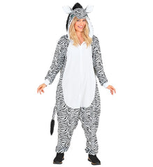 Location Déguisement Pyjama Kigurumi Zèbre Adulte / Location Costume Combinaison en Peluche Zèbre / La Maison Du Déguisement