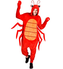 Location Déguisement Pyjama Kigurumi Homard Adulte / Location Costume Combinaison en Peluche Crabe Poisson Homme / Location Costume Lobster Femme / La Maison Du Déguisement