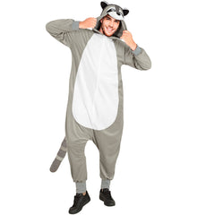 Déguisement Pyjama Kigurumi Raton Laveur Adulte / Costume Combinaison en Peluche Raton-Laveur / La Maison Du Déguisement