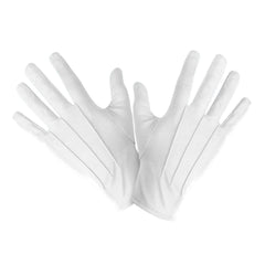 Gants Courts Blancs / Gants de mariage Blancs / Gants Blancs / La Maison Du Déguisement