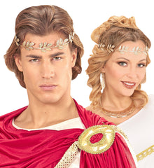 Couronne de Lauriers Dorée en Métal / Couronne de Laurier Luxe / La Maison Du Déguisement
