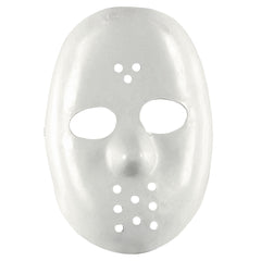 Masque Hockey Blanc / Masque Halloween Jason Blanc / La Maison Du Déguisement